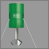 350 LB. TRIPOD 3 WAY EXTENDED TUBE PROTEIN FEEDER