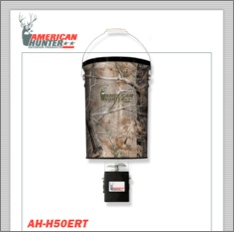 50 LB. HANGING FEEDER W/E-KIT AND REALTREE AP CAMO