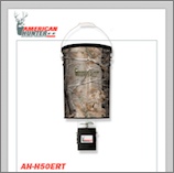 50 LB. HANGING FEEDER W/E-KIT AND REALTREE AP CAMO